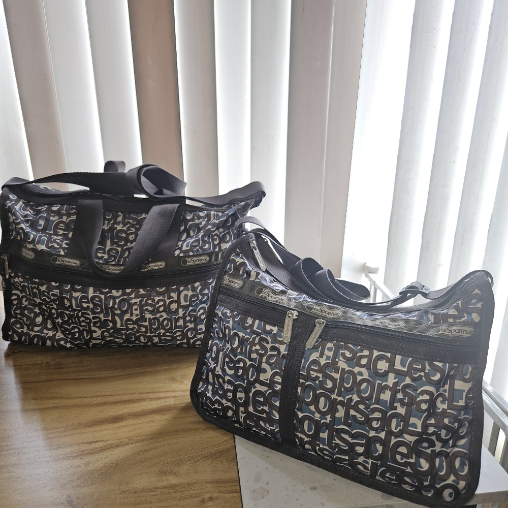 LeSportsac Deluxe Everyday Tote and Small Weekender Travel Bag